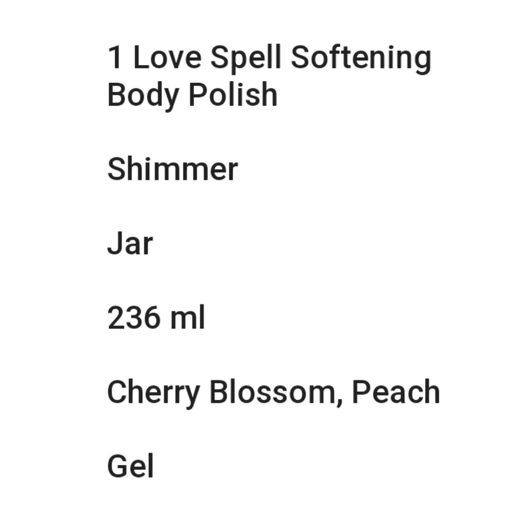 🆕SEALED🆕️ Victoria's Secret Love Spell Softening Body Polish